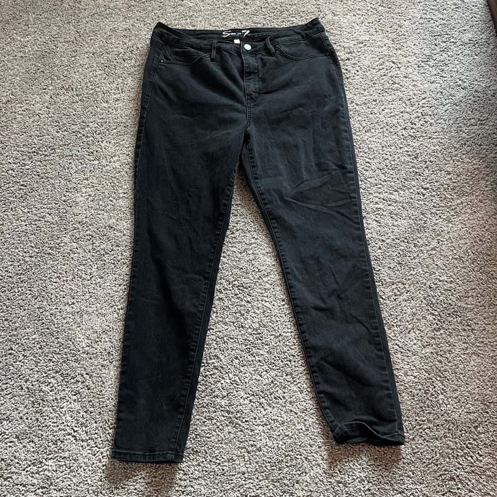 Seven7 Black Denim Jeans